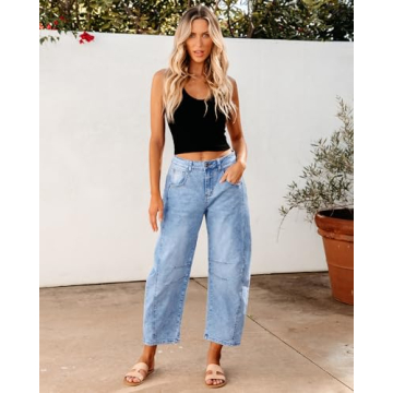 GRAPENT Barrel Jeans: Stylish Women's Pants for All Occasions