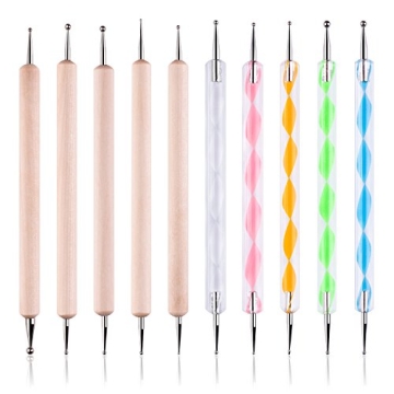 10PCS Dotting Tools Set for Nail Art and Embossing