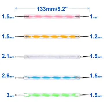 10PCS Dotting Tools Set for Nail Art and Embossing