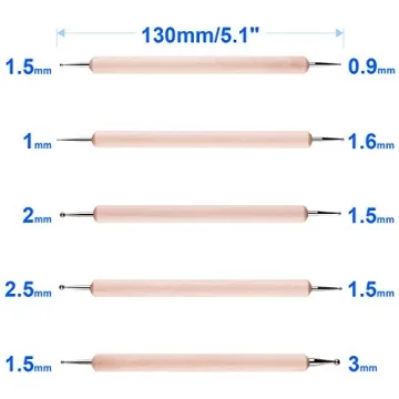 10PCS Dotting Tools Set for Nail Art and Embossing