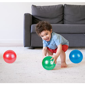 Bedwina Knobby Balls 7 Inch Pack of 6 for Toddlers