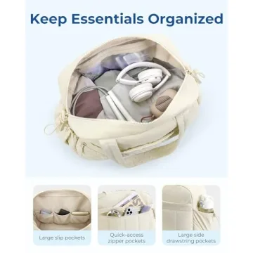 Stylish BAGSMART Gym Bag with Wet Pocket for Women