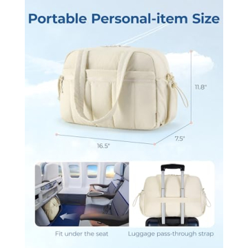 Stylish BAGSMART Gym Bag with Wet Pocket for Women