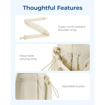 Stylish BAGSMART Gym Bag with Wet Pocket for Women