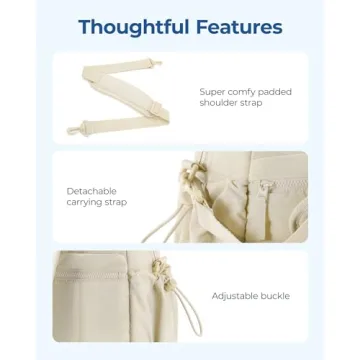 Stylish BAGSMART Gym Bag with Wet Pocket for Women