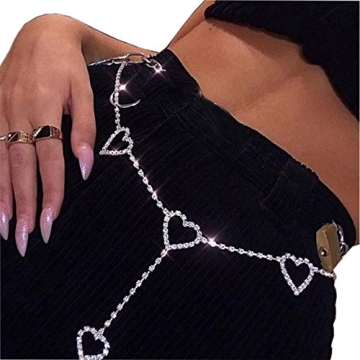 Rhinestone Body Chain Belt for Summer Festivals