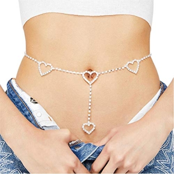 Rhinestone Body Chain Belt for Summer Festivals