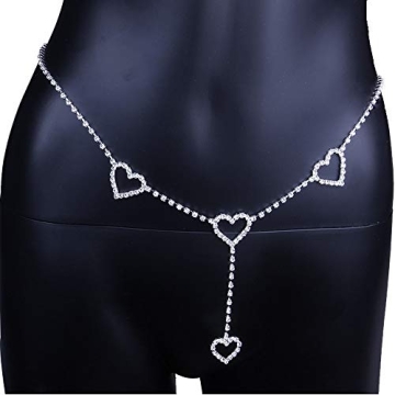 Rhinestone Body Chain Belt for Summer Festivals