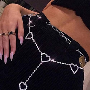 Rhinestone Body Chain Belt for Summer Festivals