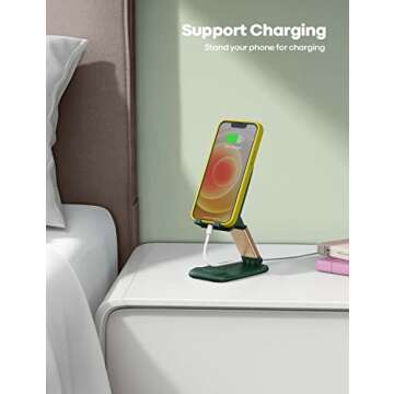 Lamicall Cell Phone Stand, Desk Accessories - Green Office iPhone Accessories Cell Phone Holder, Office Desk Accessories, Office Must Have, Desk Decor, Phone Accessories, Desk Accessories