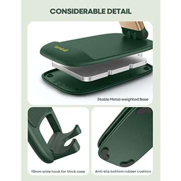 Lamicall Cell Phone Stand, Desk Accessories - Green Office iPhone Accessories Cell Phone Holder, Office Desk Accessories, Office Must Have, Desk Decor, Phone Accessories, Desk Accessories
