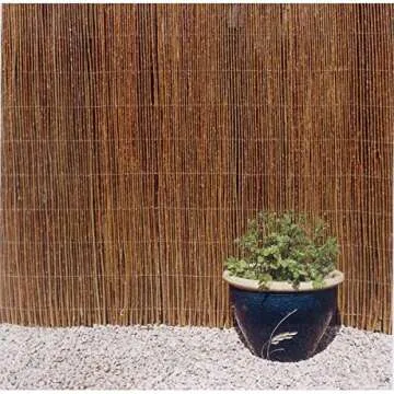 Eco-Friendly Willow Fence Screen for Garden Privacy Solution