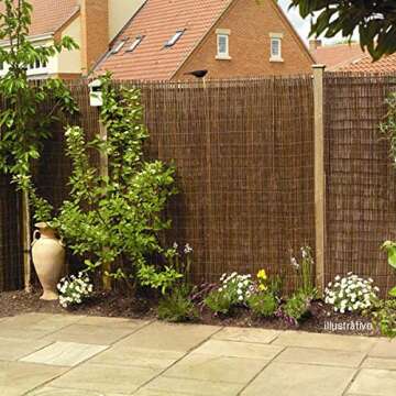Eco-Friendly Willow Fence Screen for Garden Privacy Solution