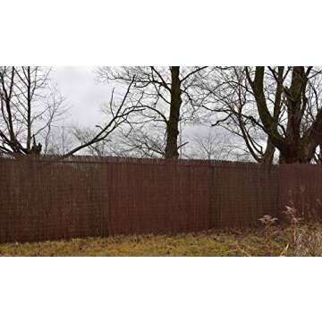 Eco-Friendly Willow Fence Screen for Garden Privacy Solution