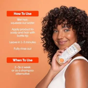 dpHUE Apple Cider Vinegar Hair Rinse, 2 oz - Shampoo Alternative, Scalp Cleanser & Post Workout Rinse - Removes Buildup & Sweat - Protects Natural Hair Oils