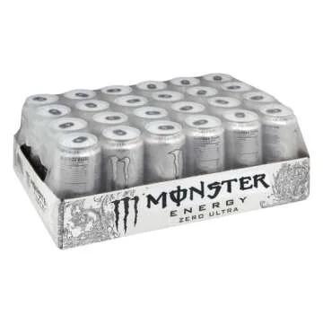 Monster Energy Zero Ultra - Sugar Free Citrus Energy Drink, 16 Ounce, Pack of 24