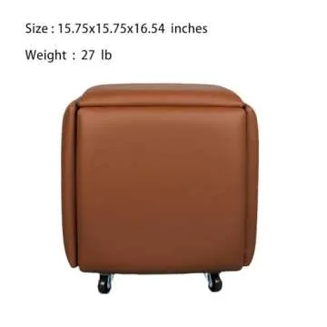 LUGSHIREE 5 in 1 Nesting Ottoman - Stylish Space Saver