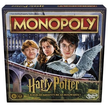 Monopoly Harry Potter Edition Board Game | A Magical Adventure at Hogwarts | Ages 8 and Up | 2 to 6 ...