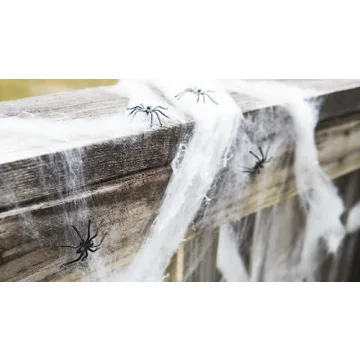 Happy Hippo Halloween Spider Web Decoration - Spooky & Realistic