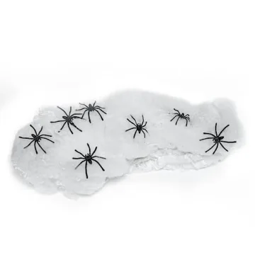 Happy Hippo Halloween Spider Web Decoration - Spooky & Realistic