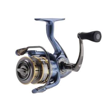 Pflueger President Spinning Reel, Size 40 Fishing Reel, Right/Left Handle Position, Graphite Body and Rotor, Corrosion-Resistant, Aluminum Spool, Front Drag System, Blue