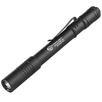 Streamlight 66134 Stylus Pro USB 350-Lumen Rechargeable Penlight with USB Cord & Nylon Holster, Black