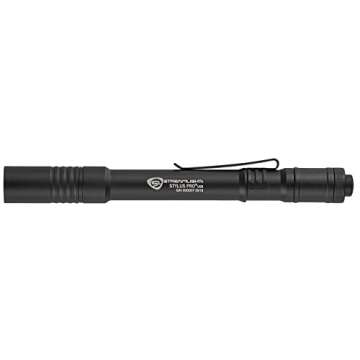 Streamlight 66134 Stylus Pro USB 350-Lumen Rechargeable Penlight with USB Cord & Nylon Holster, Black