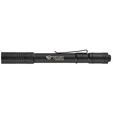 Streamlight 66134 Stylus Pro USB 350-Lumen Rechargeable Penlight with USB Cord & Nylon Holster, Black