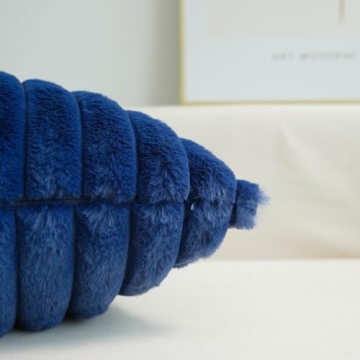 JOJUSIS Faux Fur Decorative Pillow Covers - Navy Blue