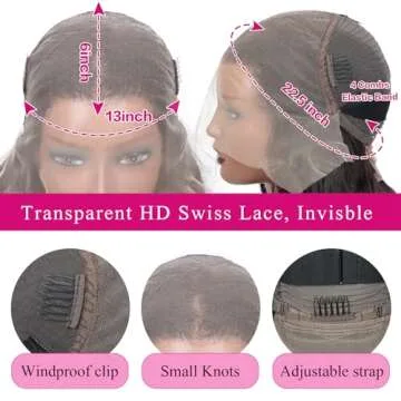 Yumkot 13x6 Lace Front Body Wave Wig - 24inch Glam Hair