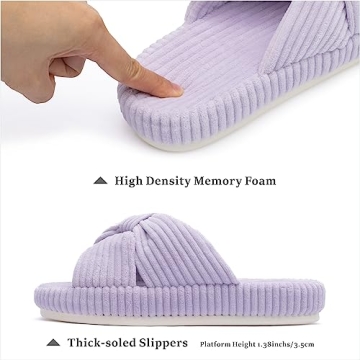 Chantomoo Slippers - Cozy Memory Foam Bow Slippers