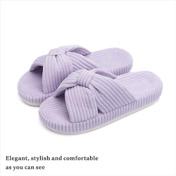 Chantomoo Slippers - Cozy Memory Foam Bow Slippers
