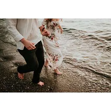 SVALIY Floral Off-Shoulder Maxi Beach Dress for Women