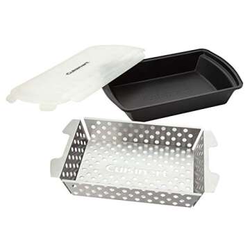 Cuisinart CMT-200 Marinade and Grilling Basket Set, Stainless Steel