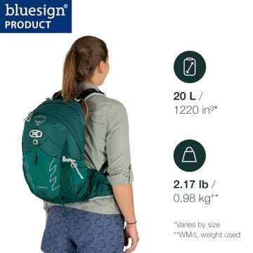 Osprey Tempest 20L Women's Hiking Backpack in Jasper Green