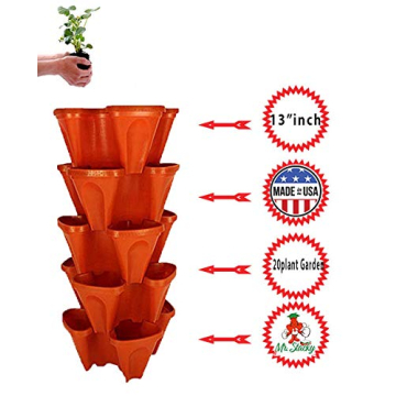Mr Stacky 5-Tier Planter Pot for Strawberry Gardens