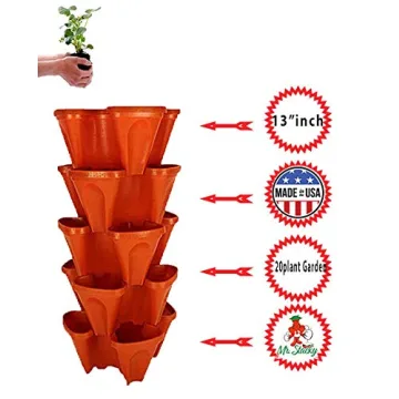 Mr Stacky 5-Tier Planter Pot for Strawberry Gardens