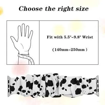 MONOBLANKS Scrunchie Elastic Watch Band - Chic and Comfortable Fit for Apple Watch