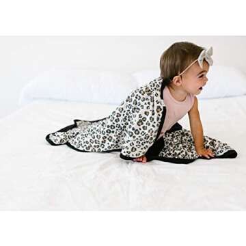 Copper Pearl Three-Layer Baby Blanket: Soft Baby Quilts for Boys and Girls | Breathable, Cozy, Toddler Blanket | Baby Quilt for Newborns | 46x46 Premium Polyester/Rayon | Zara