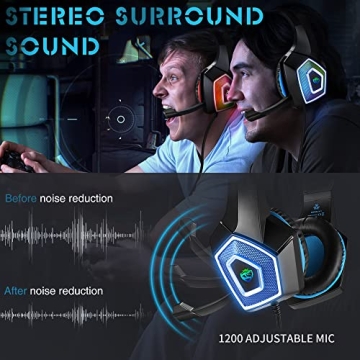 ARKARTECH Gaming Headset with Mic for All Devices