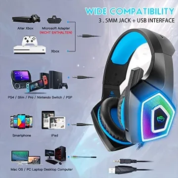 ARKARTECH Gaming Headset with Mic for All Devices