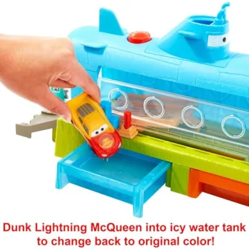 Mattel Disney Cars Color Change Car Wash Playset for Kids