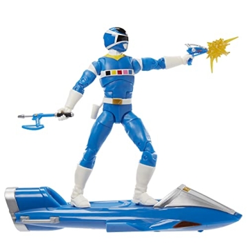 In Space Blue Ranger 6-Inch Collectible with Galaxy Glider