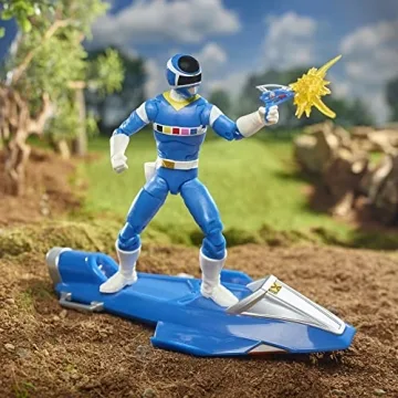 In Space Blue Ranger 6-Inch Collectible with Galaxy Glider