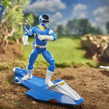 In Space Blue Ranger 6-Inch Collectible with Galaxy Glider