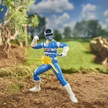 In Space Blue Ranger 6-Inch Collectible with Galaxy Glider
