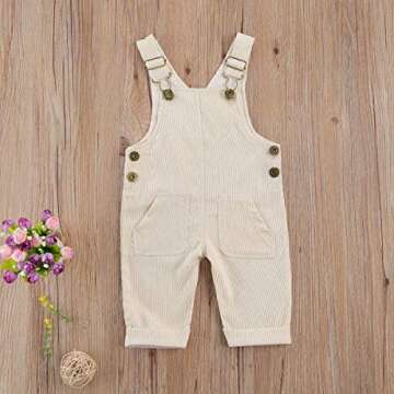 Bonangber Toddler Kids Baby Boy Girl Bib Overalls Suspender Pants Solid Straps Trousers Halter Romper Jumpsuit Bottom Outfit