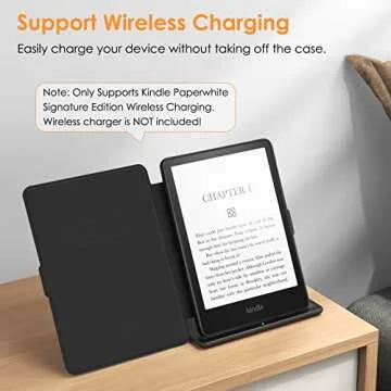 Fintie Slimshell Case for 6.8" Kindle Paperwhite (11th Generation-2021) and Kindle Paperwhite Signature Edition - Premium Lightweight PU Leather Cover with Auto Sleep/Wake, Composition Book