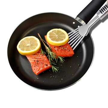 Premium Stainless Steel Fish Spatula Set for Cooking