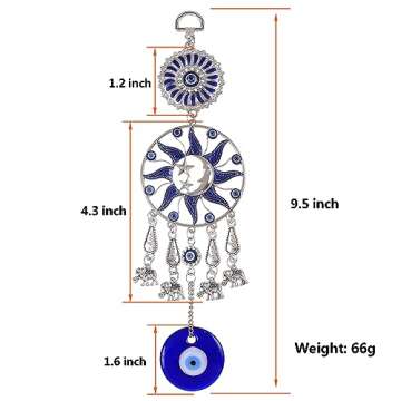 Blue Evil Eye Chimes Amulet for Protection and Prosperity
